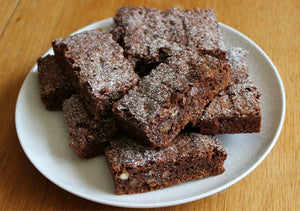Low-Carb Mushroom Mocha Brownies